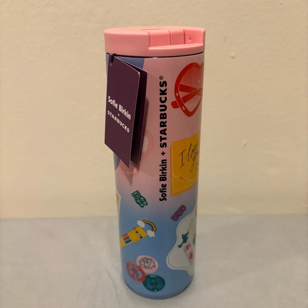 Starbucks Summer 2024 Sofie Birkin Steel Insulated Tumbler 16oz Pride - Picture 1 of 7